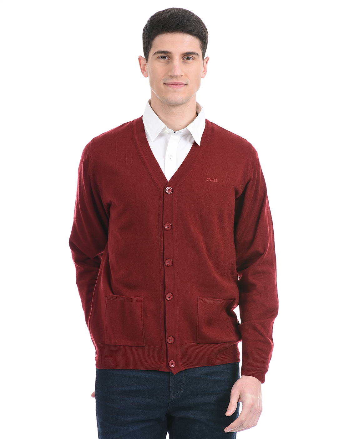 Maroon hotsell cardigan mens